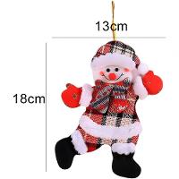 Kit 8 Pendentes árvore De Natal Noel Urso Neve Rena 18cm - 6