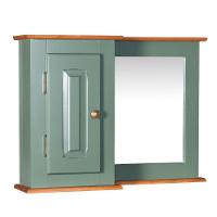 Aéreo Para Balcão De Banheiro Com Espelho Dália - M53059-80 Cor Laca - Verde Musgo - 1