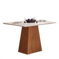 Conjunto De Mesa Dulce Dj 1,20x0,90 Com 4 Cadeiras Zoe Freijo/off White/cinza - 2