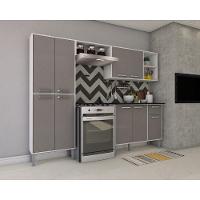 Cozinha Compacta Multimóveis Coimbra Fgl2840 Com Armário E Balcão Branca/lacca Fumê - 5