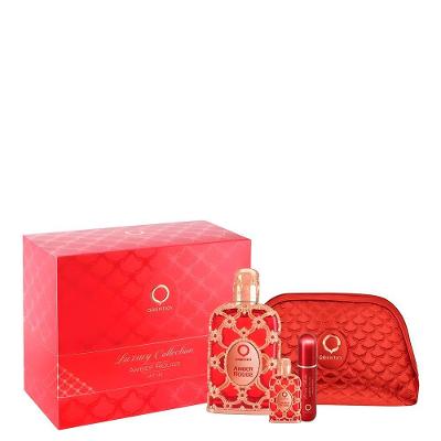 Orientica Kit Amber Rouge Edp 80ml + Miniatura 7,5ml + Atomizer + Necessaire