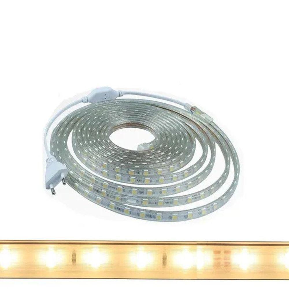 Fita Led Taschibra 2,5w 30 Leds-m 220v Ip20 Branco Branco - 12v - 1