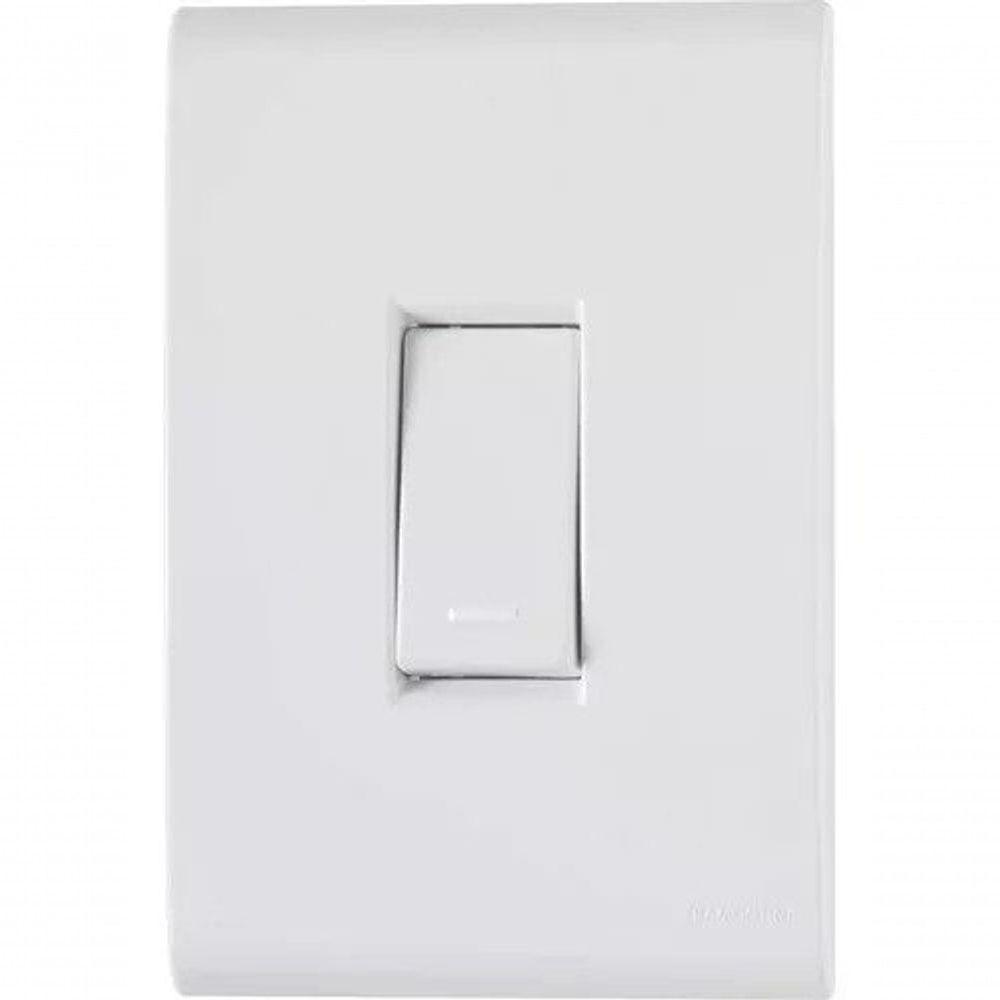 Placa 4x2+ 1 Interruptor Simples 10a-250v Branco Branco - 1