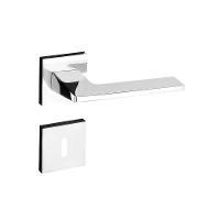 Fechadura Sara Cromada Roseta Quadrada 55mm Pado Interna - 5