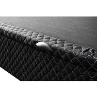 Cama Box Baú Casal Odin Sem Colchão 138x188x30cm Umaflex Preto - 5