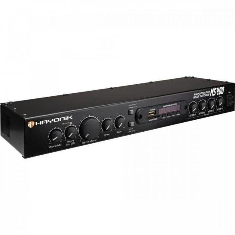 Amplificador 40W Rms Multi Setores Ms400 Hayonik. - 2