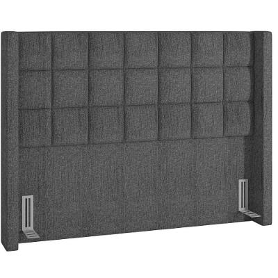 Cabeceira Cama Box Casal King 195cm P05 Paris Cinza Escuro