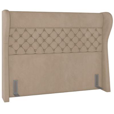Cabeceira Cama Box Casal Queen 160cm P05 Madrid Veludo Bege