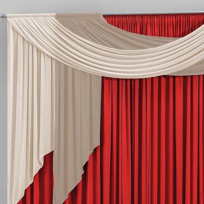 Cortina Vermelha 2,00m X 1,70m Para Bordados Ricardo