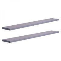 Kit 2 Prateleiras 70 X 20cm Cinza Claro Suporte Invisível - 3