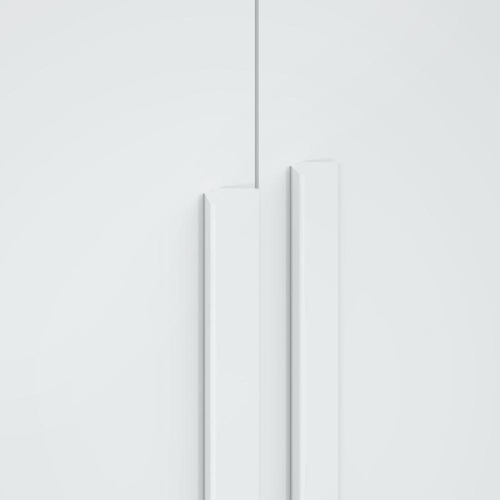 Guarda-roupa Casal Easy Slim 8 Portas Com Pés Branco - 7