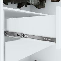 Guarda-roupa Casal Easy Slim 8 Portas Com Pés Branco - 6