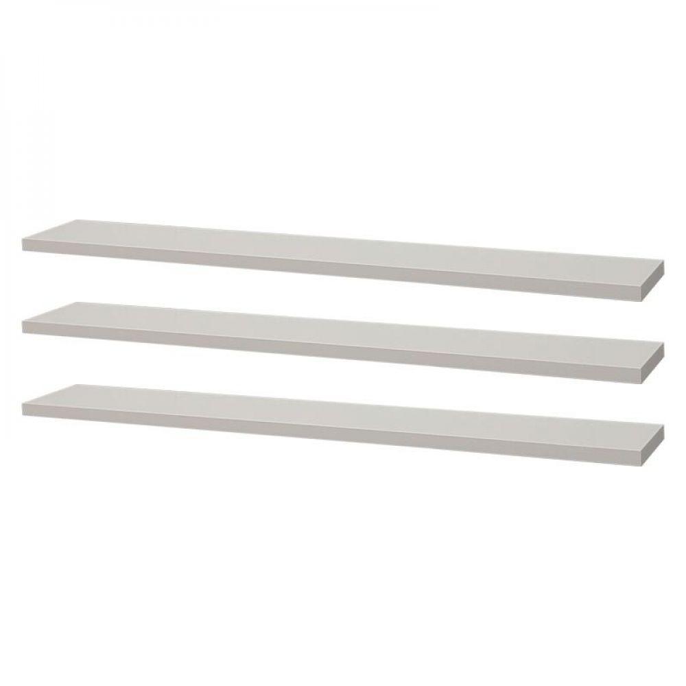 Kit 3 Prateleiras 60 X 15cm Branca Suporte Invisível - 1