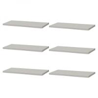 Kit 6 Prateleiras 40 x 20cm Branca Suporte Invisível - 1