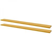 Kit 2 Prateleiras 80 X 10cm Amarela Suporte Invisível - 1