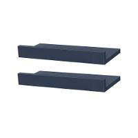 Kit 2 Prateleiras Porta Quadros 30 X 10cm Azul Suporte - 1