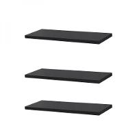 Kit 3 Prateleiras 40 X 20cm Preta Suporte Invisível - 3