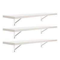 Kit 3 Prateleiras 90 x 20cm Branco Espessura 25mm - 1