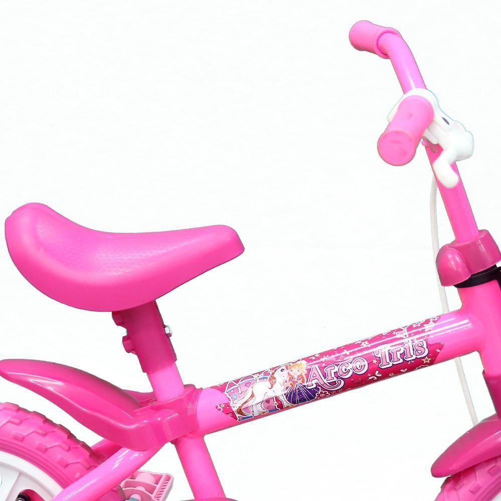 Bicicleta Infantil Track Arco Íris Aro-12 Rosa - 3