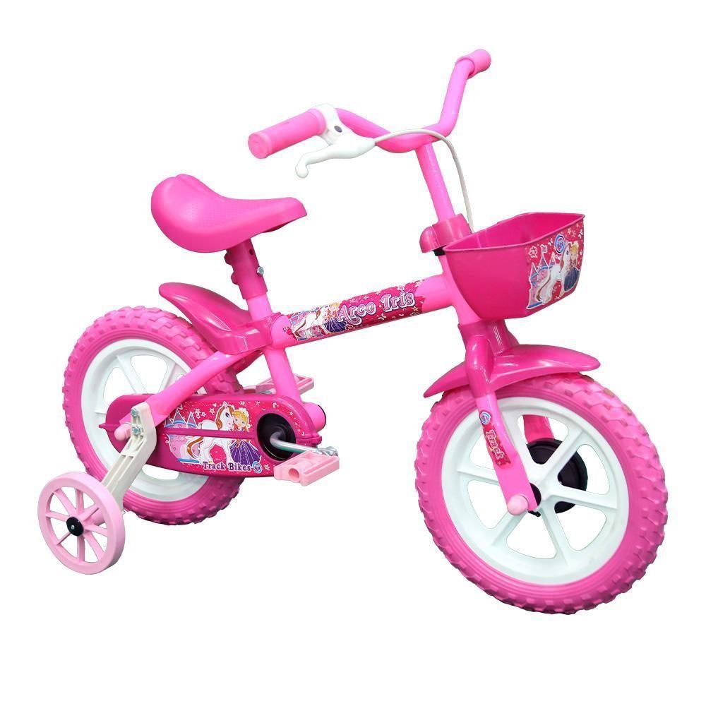 Bicicleta Infantil Track Arco Íris Aro-12 Rosa - 6