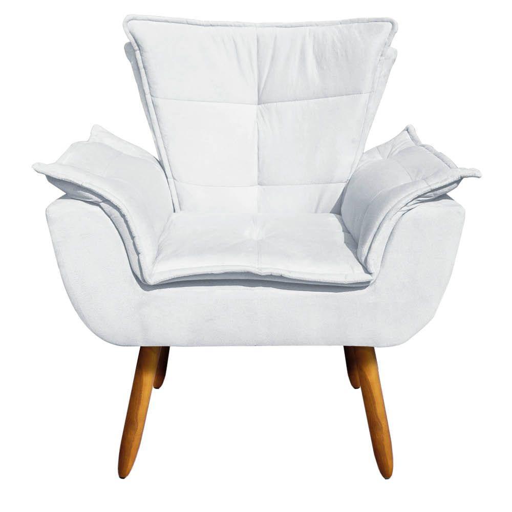 Kit 01 Namoradeira e 02 Poltronas Opala Suede Pés Palito - 3