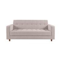 Kit Sofá 03 Lugares e 01 Poltrona Arezzo Linho Grosso Bege - 4