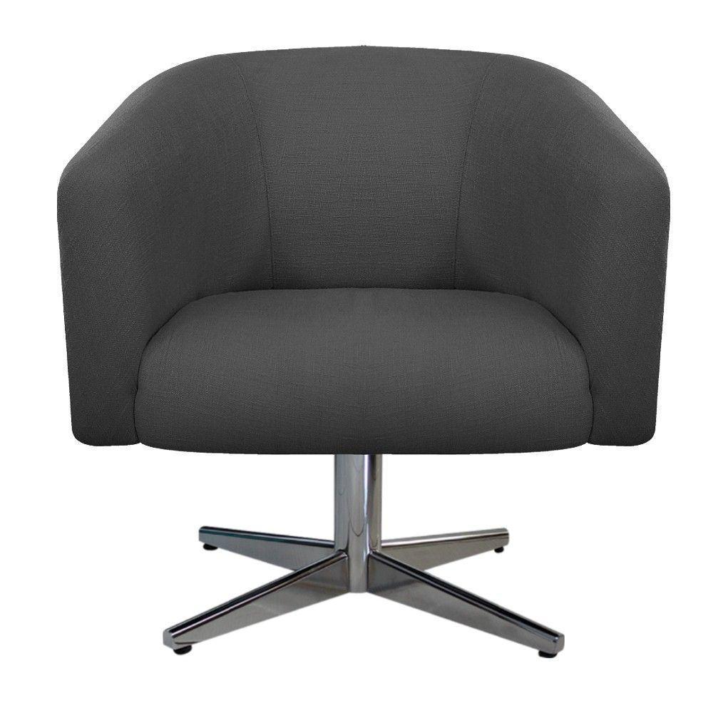 Poltrona Luiza Nozes E Linho Chumbo - 6