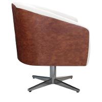 Poltrona Luiza Corano Nozes e Linho Bege - 7