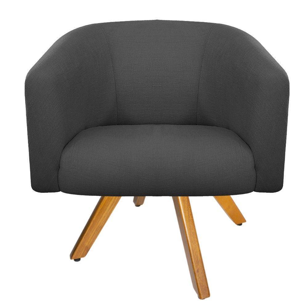 02 Poltronas Luiza Corano Nozes e Linho Chumbo - 4