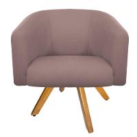 Poltrona Luiza Corano Nozes e Linho Rosê - 8