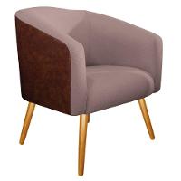 02 Poltronas Luiza Corano Nozes e Linho Rosê - 3