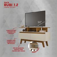 Rack Para Tv De Até 50" Cinamomo/off White Rubi Bechara - 3