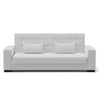 Sofá Cama 02 Lugares Linho Cinza Pés De Madeira - 7