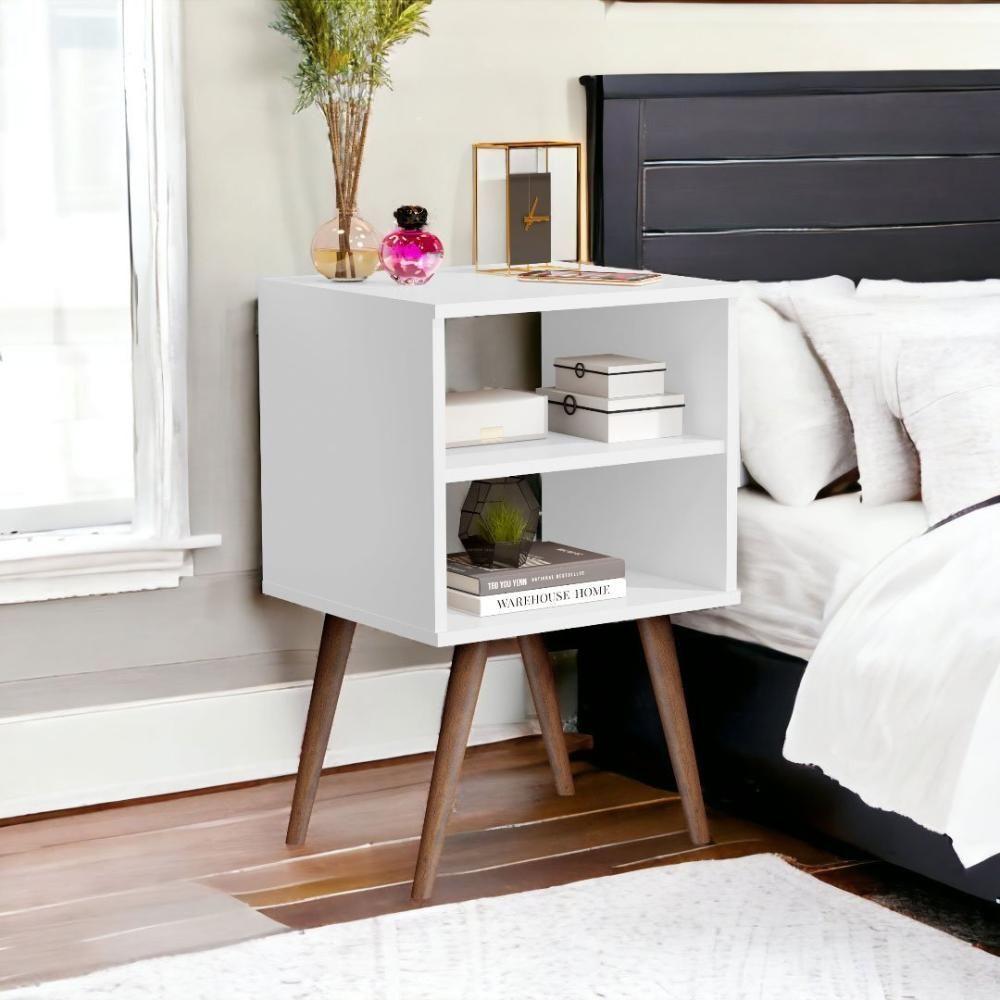 Mesa De Cabeceira Jb 1515 Branco Bechara - 1