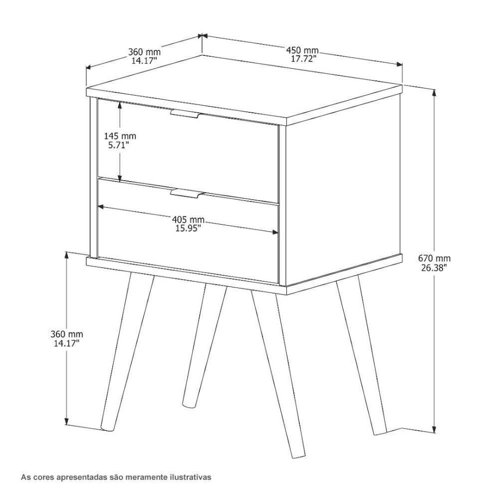 Mesa De Cabeceira Jb 1818 Nature Bechara - 3