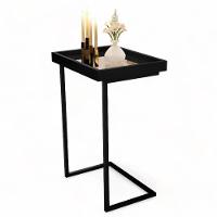 Mesa De Apoio Sofá Jb 4774 Preto Bechara - 3