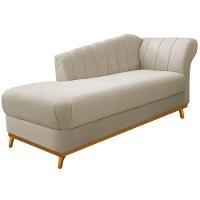 Kit Diva Recamier 185cm Lado Esquerdo E 01 Poltrona Laura Suede Bege - 7