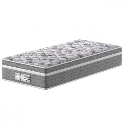 Colchão Solteiro Molas Ensacadas Evolution Pro Dormir D28 Cinza e Branco Probel