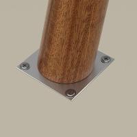 Mesa De Centro Para Sala Madeira Redonda Pés Palito Luna Patrimar Off White - 5