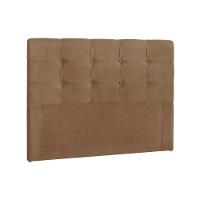 Cabeceira Cama Box Estofada Casal Casal Clean Suede Marrom - Simbal - 1