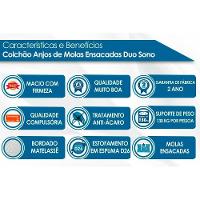 Cama Box Baú Queen: Colchão Molas Anjos MasterPocket Ensacadas Duo Sono + Base CRC Courano Brown(158x198) - 3