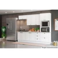 Kit De Cozinha Completa 7 Peças Americana (2 Armários 2 Balcões 1 Paneleiro 2 Complementos) Branco - 8