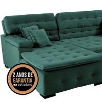 Sofá Retrátil E Reclinável Com Chaise Orlando 2.20x1.50m - Sofisticato-verde - 8