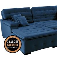 Sofá Retrátil E Reclinável Com Chaise Orlando 2.20x1.50m - Sofisticato-azul - 8