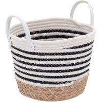 Veredas Cesta Fibra Preto 3Pç