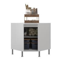 Balcão Modulado De Canto Com Tampo Fidelitá Viena 75cm 1 Porta Branco - 3