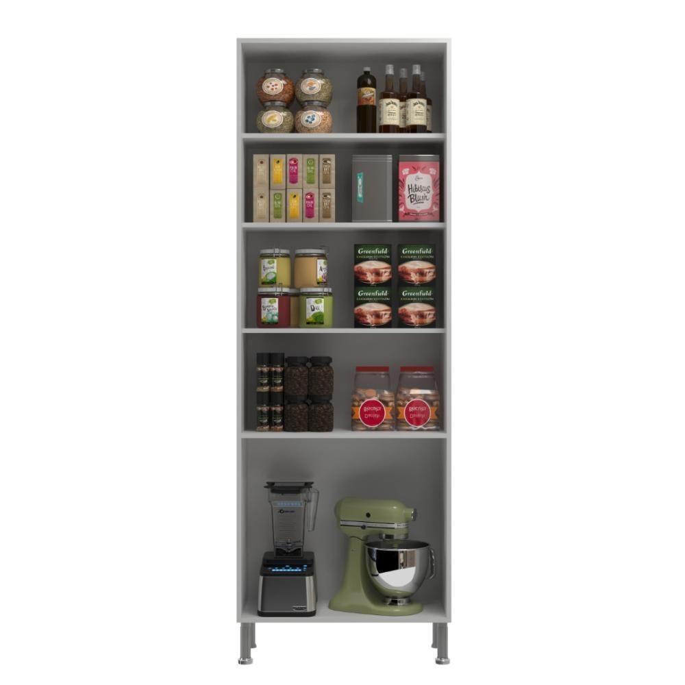 Paneleiro Duplo Modulado Com Vidro Fidelitá Viena 70cm 4 Portas Branco - 2