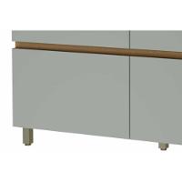 Armário de Cozinha Modulado Balcão Rainha 1 Porta e 4 Gaveta c/ Tampo 120 cm Branca/Nature - Nesher - 3