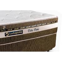 Cama Box King: Colchão Molas Ensacadas Luckspuma Esplendor + Base Crc Suede Brown(193x203) - 3