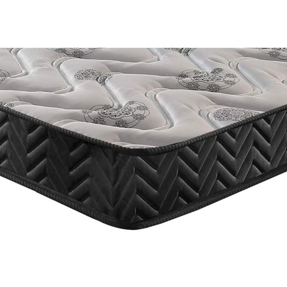 Cama Box Solteiro: Colchão Espuma Paropas D23 Pasquale + Base Unviersal Suede Black CRC(88x188) - 5